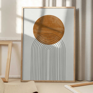 Tablou înramat „Golden Arch Echoes” de THE MIUUS STUDIO
