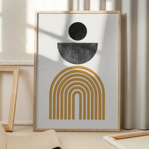 Tablou înramat „Geometric Harmony” de THE MIUUS STUDIO