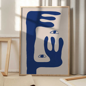 Tablou înramat „Abstract Face No1.” de THE MIUUS STUDIO