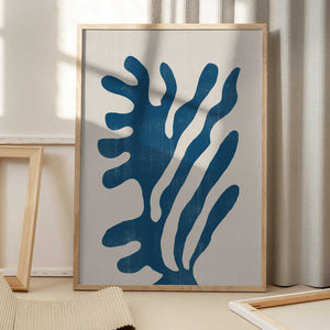 Tablou înramat „Blue Coral Dance” de THE MIUUS STUDIO