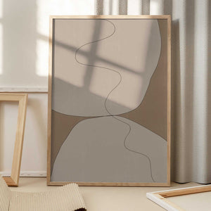 Tablou înramat „Curves of Serenity” de THE MIUUS STUDIO