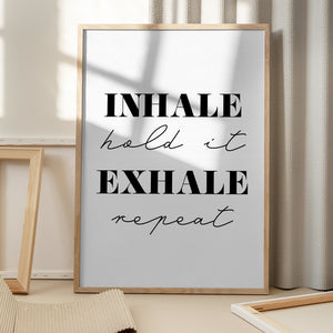 Tablou înramat „Inhale Exhale” de Pictufy Studio II