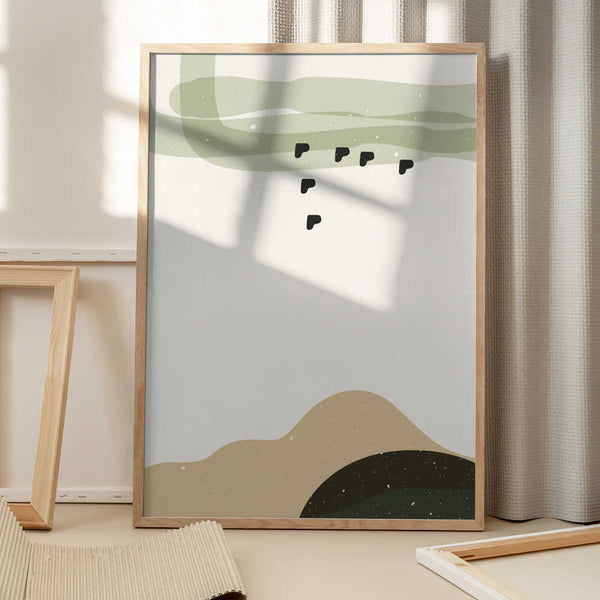 Tablou înramat „Abstract composition 9” de NKTN