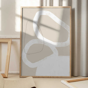 Tablou înramat „Intertwined Organic Shapes” de uplusmestudio