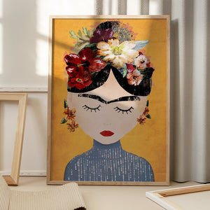Tablou înramat „Floral Serenity” de Treechild