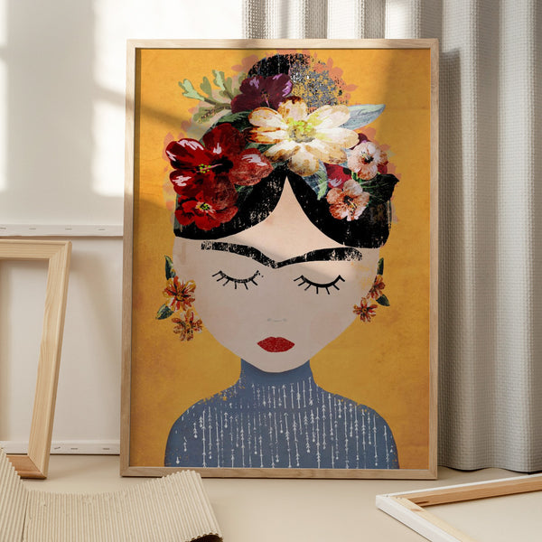 Tablou înramat „Floral Serenity” de Treechild