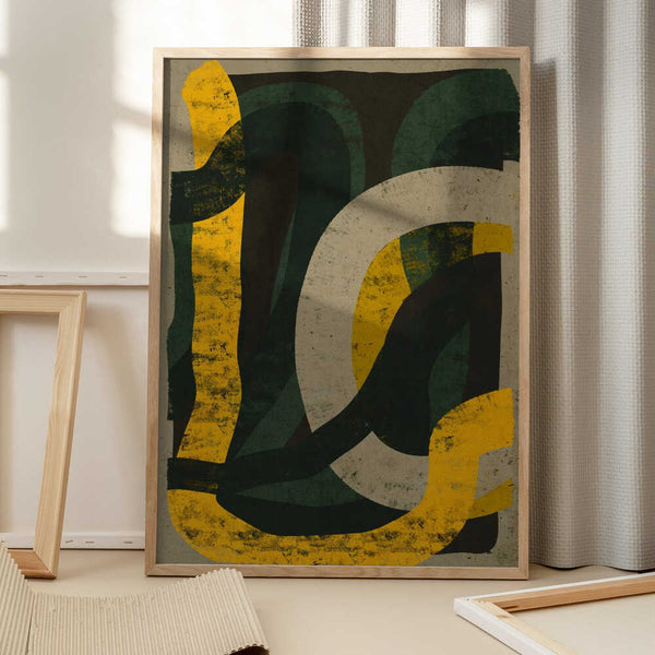 Tablou înramat „Winding Rhythms” de Treechild