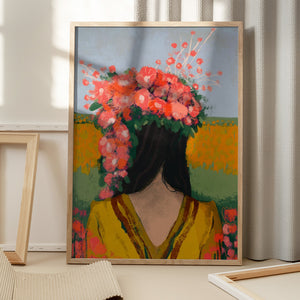 Tablou înramat „Floral Reverie” de Treechild