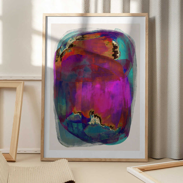 Tablou înramat „Vibrant Whirlwind” de Treechild