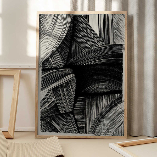 Tablou înramat „Curved Line Symphony” de Treechild