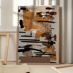 Tablou înramat „Earthy Strokes” de Treechild