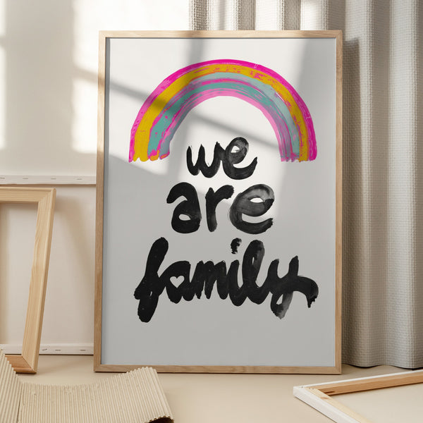 Tablou înramat „Rainbow Unity” de Treechild