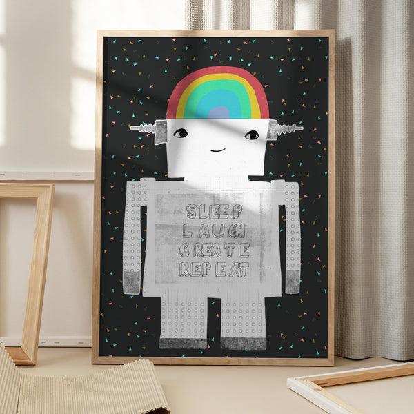 Tablou înramat „Life in Circuits” de Treechild