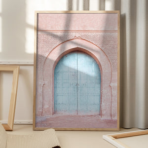 Tablou înramat „Turquoise Door” de Kathrin Pienaar