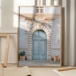 Tablou înramat „Blue tones of Rome - Italy travel photography” de Raisa Zwart