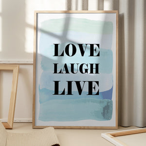 Tablou înramat „Live Joyfully Always” de Martina