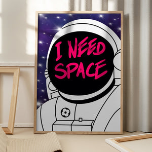 Tablou înramat „I need spece” de Tomas Härstedt