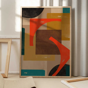Tablou înramat „Geometric Melody” de THE MIUUS STUDIO