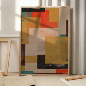 Tablou înramat „Layered Vibrance” de THE MIUUS STUDIO