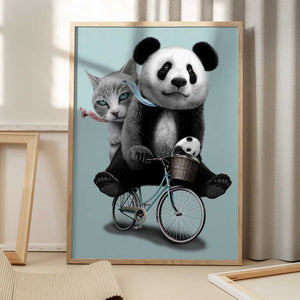 Tablou înramat „best friends go riding” de Adam Lawless