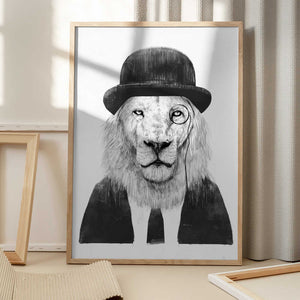 Tablou înramat „Sir Lion” de Balazs Solti