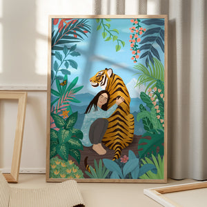 Tablou înramat „Tiger” de Petra Holíková
