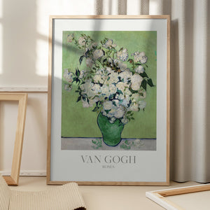 Tablou înramat „Roses” de Vincent Van Gogh