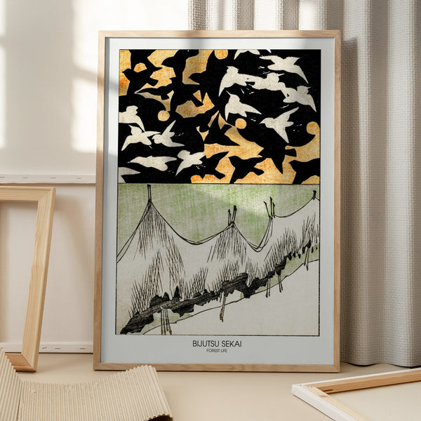 Tablou înramat „Forest Life” de Bijutsu Sekai