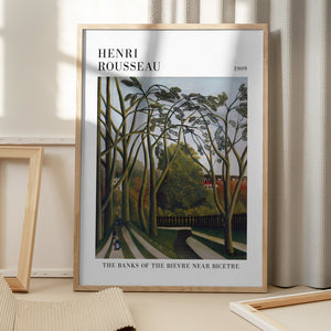 Tablou înramat „The Banks Of The Bier Near Bicetre” de Henri Rousseau
