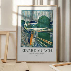 Tablou înramat „The Girls On The Bridge” de Edvard Munch