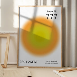 Tablou înramat „Angel Number 777” de Amélie