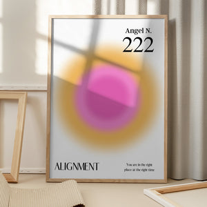Tablou înramat „Angel Number 222” de Amélie