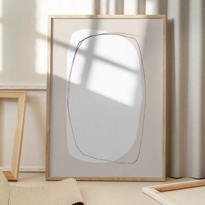 Tablou înramat „Layered Oval Shapes” de uplusmestudio