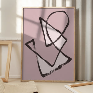 Tablou înramat „Abstract Shapes” de Pictufy Studio II