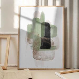 Tablou înramat „Simple Green-3” de Sally Ann Moss