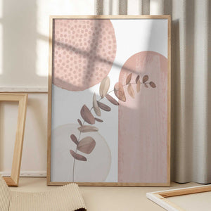 Tablou înramat „boho pink-3” de Sally Ann Moss