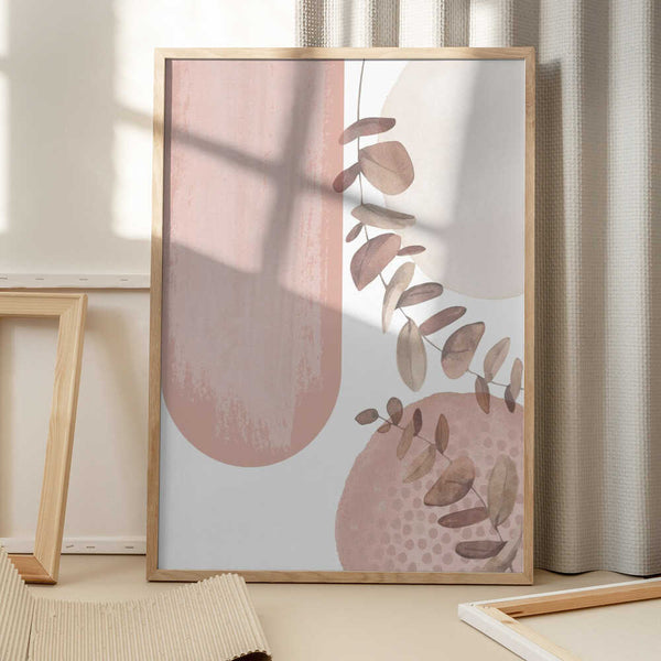 Tablou înramat „boho pink-2” de Sally Ann Moss