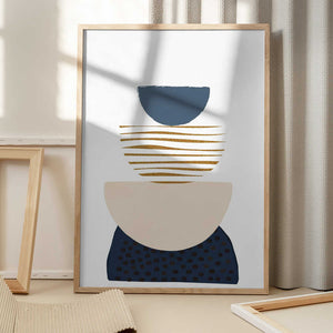 Tablou înramat „boho blue-3” de Sally Ann Moss