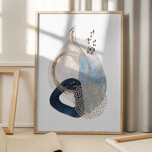 Tablou înramat „Smooth Shapes-3” de Sally Ann Moss