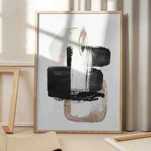 Tablou înramat „Brush Strokes-3” de Sally Ann Moss