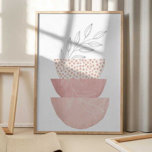 Tablou înramat „Love Pink-3” de Sally Ann Moss