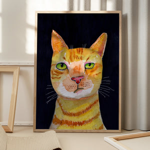 Tablou înramat „Ginger Cat” de Sharyn Bursic