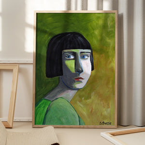 Tablou înramat „Lady with the Look” de Sharyn Bursic