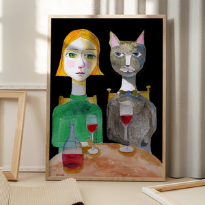 Tablou înramat „Best Friends” de Sharyn Bursic