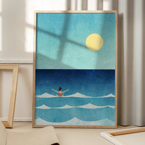 Tablou înramat „Sea Swim ii” de longwayhome