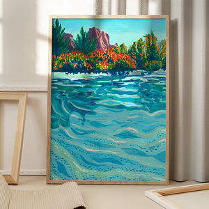 Tablou înramat „Sedona” de Pauline Wegman | Key and Sea Creative