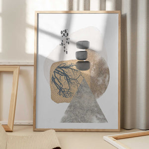 Tablou înramat „Neutral Silk-2” de Sally Ann Moss