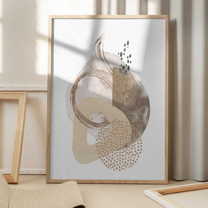 Tablou înramat „Neutral Silk-1” de Sally Ann Moss