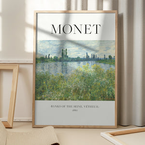 Tablou înramat „Banks Of The Seine” de Claude Monet