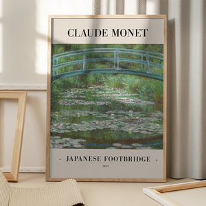 Tablou înramat „Japanese Footbridge 1899” de Claude Monet